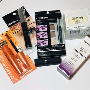 Covergirl Makeup skincare stocking stuffers Mascara and Brown Brow Kit serum lip